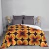 Retro Orange Wohndecke Decken für Bett Umzug Luxusmarke Karierte Decken