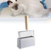 Durable Wood Handle Cat Litter Scoop Long Handle Fast Sifting Kitty Metal Scooper Deep Shovel Cat Pan Scooper Indoor Use