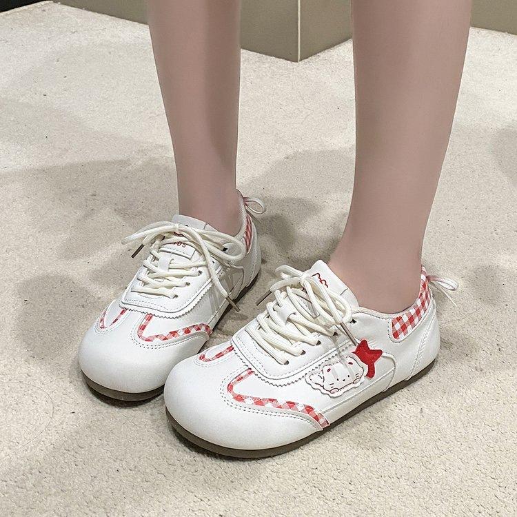 

Zi autumn new high-end niche non-collision shoes, casual shoes tide 35 красный