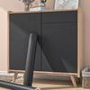 55cm Wide Black Wood Grain Home Decor Furniture Waterproof Wall Sticker Self Adhesive PVC Wallpaper Kitchen Cabinet Door Sticker