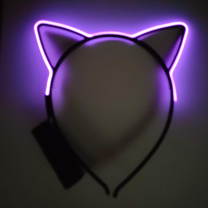 Illuminated Cat Ear Headband for Parties and Events