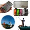 35pcs Soft Fishing Lures Kit T-Tail Swimbait with Jig Head Hook Snap Swivels Artificial Bait for Bass Trout Freshwater Saltwater