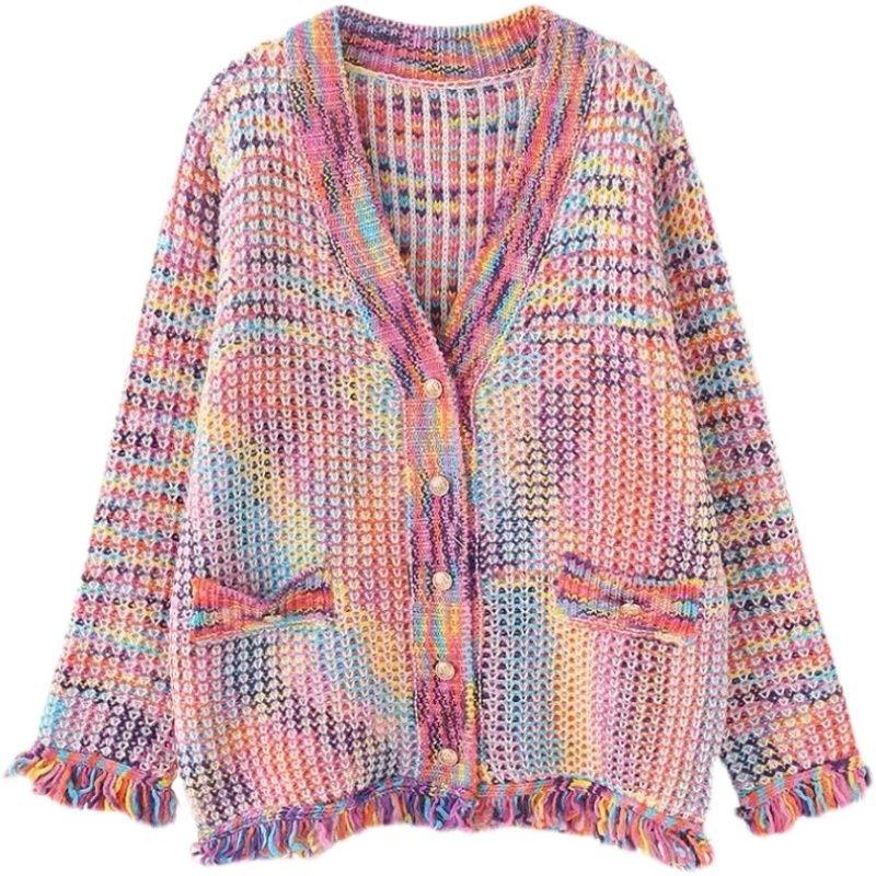 Amazon Xiangcai Knitted Coat Oversize Women's Clothing