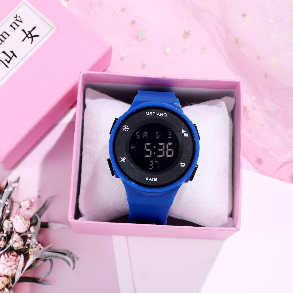 Multifunctional Electronic Watch For Male And Female Students Fashion Ultra-Thin 50M Luminous Sports Junior High School Students Watch