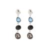 Salircon Creative Trendy Irregular Acrylic Rhinestone Drop Earrings for Women Charm Jewelry Piercing Earrings Accessories Gifts