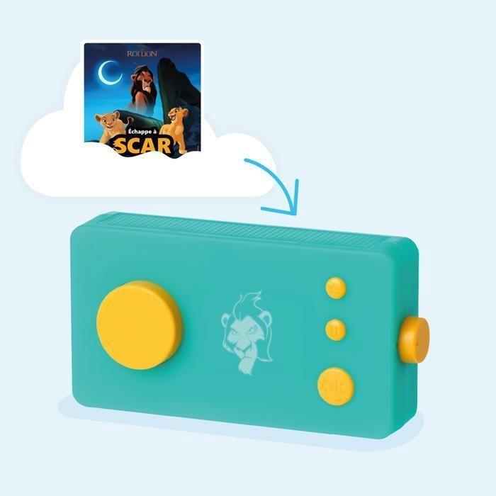 Console educative - lunii - coffret défi vilain : echappe à scar - livre audio interactif - 7 scènes - 6 énigmes