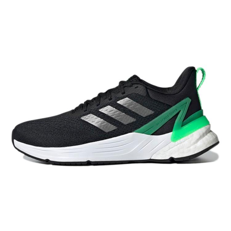 

new Adidas Response Super 2.0 J Abrasion Resistant Slip Resistant Low Top Kids Running Shoes Black Green Teenagers 35.5