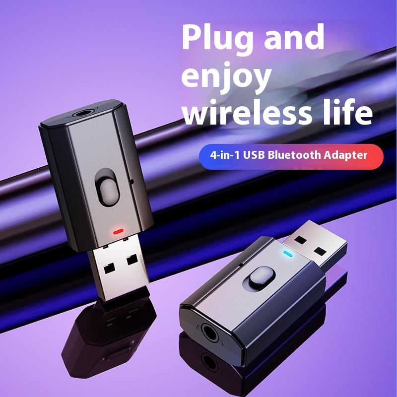 T7-5 4-in-1 Bluetooth 5.0 USB Bluetooth Receiver Transmitter Bluetooth Adapter