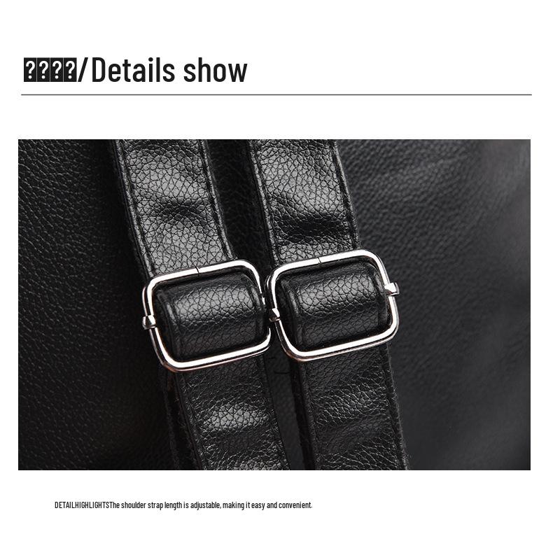 PU Leather Large Capacity Texture Backpack for Women – Casual & Stylish Ladies' Backpack