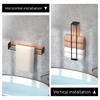 Bathroom wall mounted towel rack, bathroom decorative towel rack, towel hanging rack, roll towel storage, no drilling required