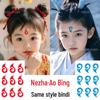 Nezha & Ao Bing Children's Tattoo Stickers: Demon Child & Blue Glabella Designs