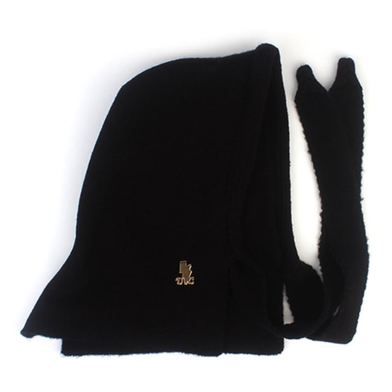 Universal Chemistry Wool Strap Black Open Balaclava