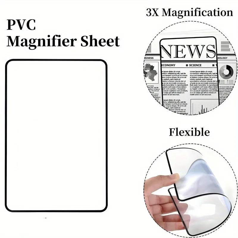Large Sheet Reading Aid Lens for Books Documents Full Page Magnifying Glass