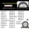 Winter Emergency Stainless Steel Anti-Skid Tire Chains for Cars, Trucks, and Vans