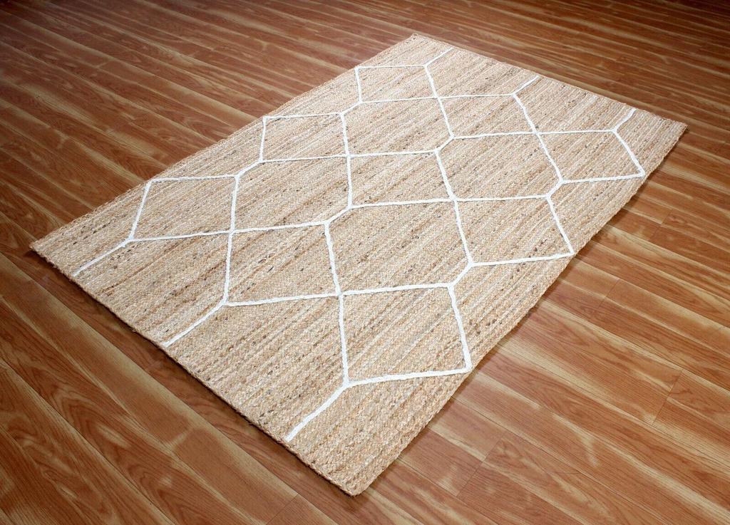 Jute Round Rug Handmade Natural Rug for Any Space Look Rustik Decor For Any Space Area