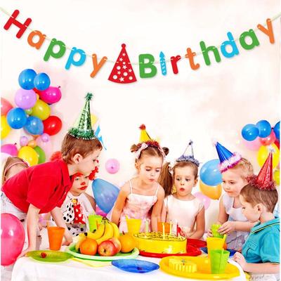Happy Birthday Kindergarten Banner - Baby's First Party Decoration