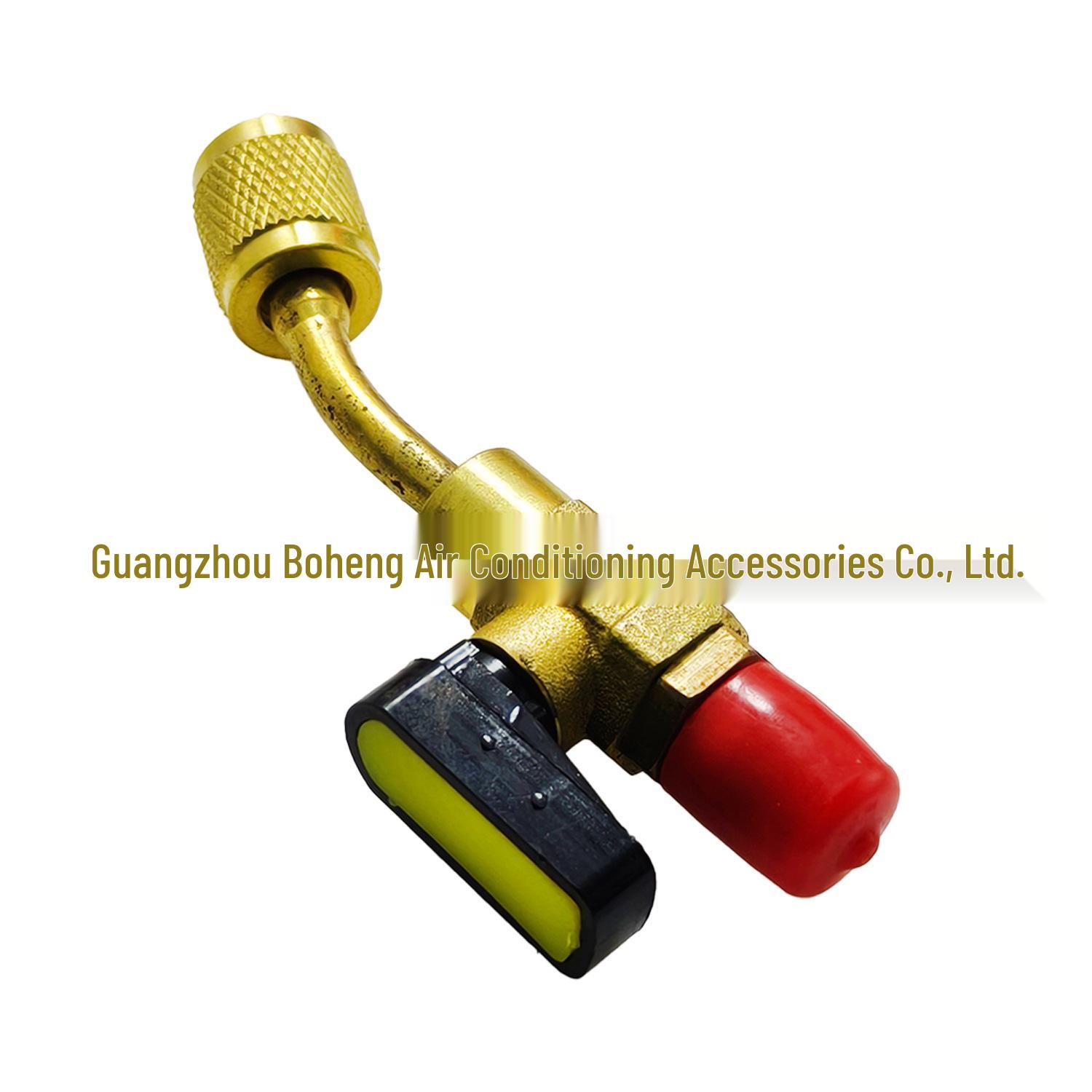 Car AC Refrigerant Charging Valve - Elbow Safety Control Tool