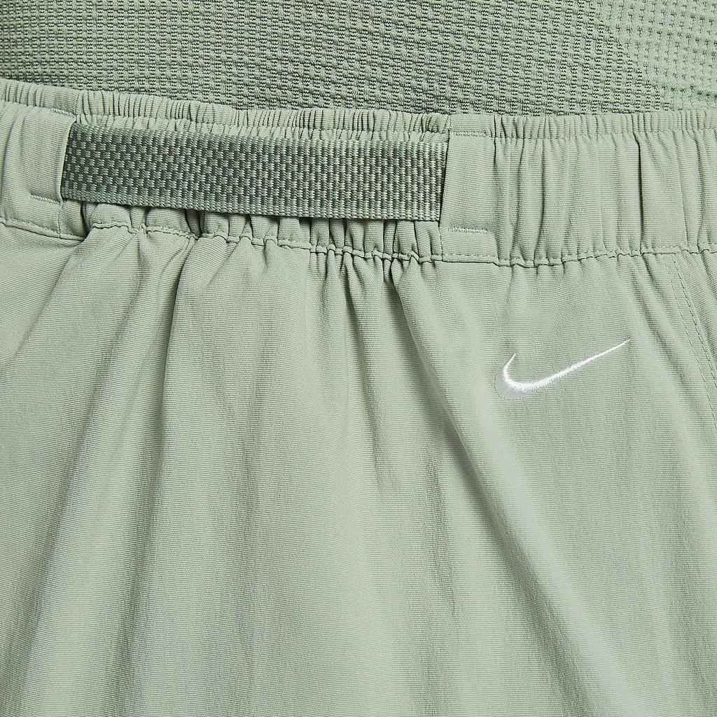 Nike ACG Snowgrass Logo Solid Color Midi Casual Skirt Women Skirts Horizon-Green Mountain-White FV7322-370