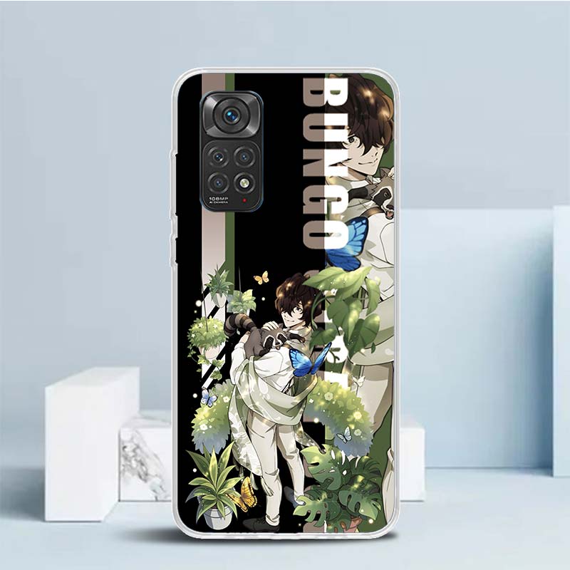 

Чехол для телефона Xiaomi Redmi Note 15 14 13 12 Pro Plus с рисунком из аниме Bungo Stray Dogs 14S 11S 11T 11E 10S 10 4G Корпус Redmi Redmi Note 10 Pro 4G