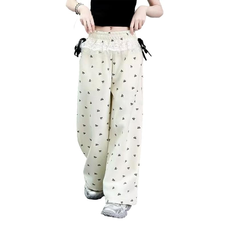 6-16 Years Kids Girls Loose Pants Wide-leg Pants