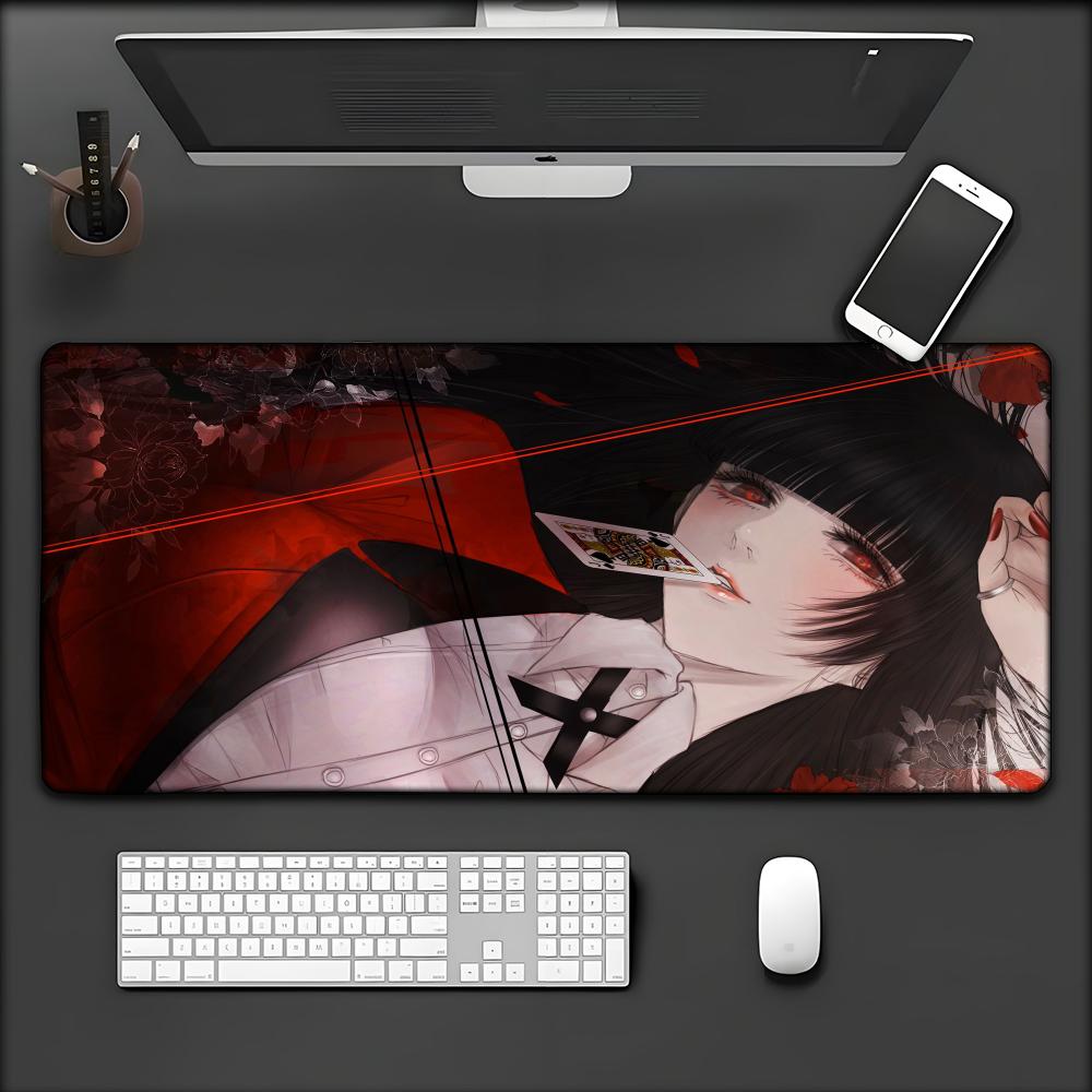Kakegurui Jabami Yumeko Anime Anti-Slip Speed Version Game Computer Keyboard Office Table Mat Gaming Mouse Pad