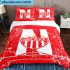 3pcs Soccer Player Printed Bedding Set Duvet Cover Closure Includes 1 Duvet Cover & 2 Pillowcases Bedding Sets Home Decor Gifts