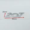 1pcs 206 207 208 301 307 308 408 508 2008 3008 4008 5008 car Letter Emblem Rear tail trunk Decals badge sticker Decal styling
