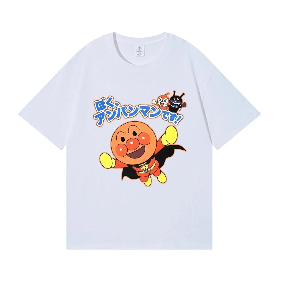 T-shirt Classica Stampata Stile Giapponese Anpanman Streetwear di Alta Qualità Abbigliamento Uomo e Donna Nuova Maglietta Estate 2026