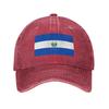 Custom Classic Unisex Cotton Flag Of El Salvador Baseball Cap Adult Adjustable Dad Hat Unisex Women Hip Hop