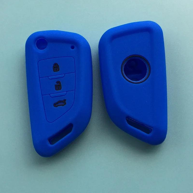 Silicone Car Key Case Bag Soft Remote Cover Protector for Universal 3 Buttons VVDI2 Wire Remote for Xhorse MINI Programmer VVDI
