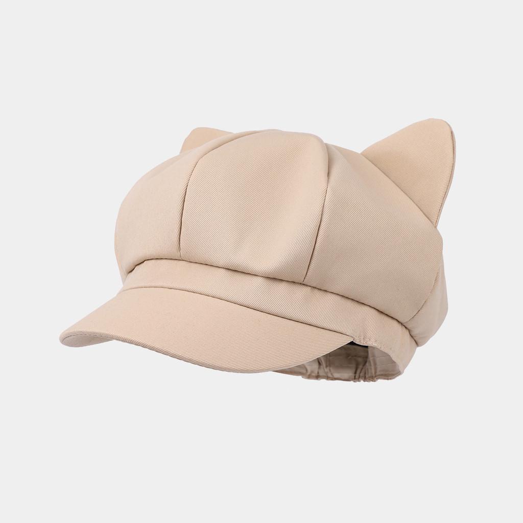 

Summer Sun Hat For Women With Curved Brim And High Top Cotton Fabric Sunblock хакі