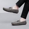Fashion Man Walking Shoes Moccasins Genuine Leather Men Loafers Handmade Slip on Footwear Classic Business Shoes Breathable Male Flats
