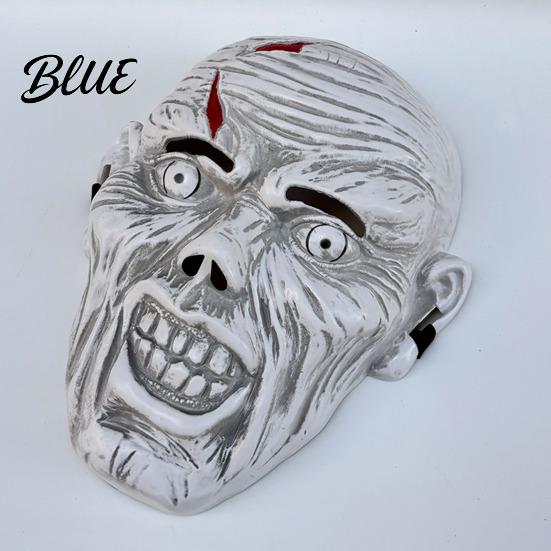 Realistische Zombie-Maske Horror Halloween-Maske Vollgesichts-Atmungsaktive Augen- & Nasenöffnungen Leichtgewichtige Party Verstellbarer Riemen für Erwachsene Gruselige Verkleidung