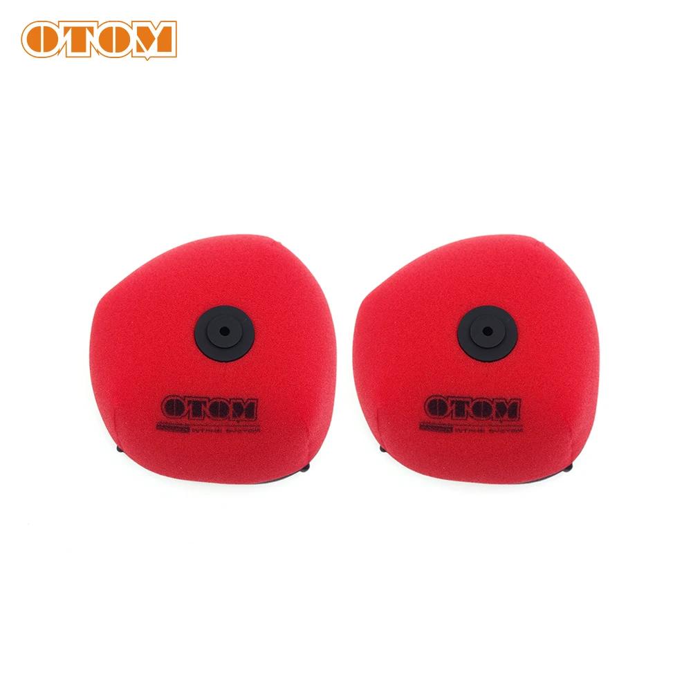 2Pcs Motorcycle Air Filter For SUZUKI RMZ250 2019-2024 RMZ450 2018-2024 Cleaner Intake Sponge Element Dual Foam Layer Protector