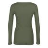 Women's And Winter Slim Bottom T-shirt Fashion Casual Color Square Neck Pullover Long Sleeve Top