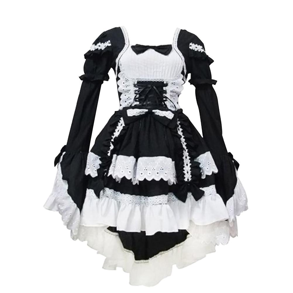 Elegante giapponese tradizionale moda cameriera costume cameriera vestito  maid dress cosplay outfit per le donne acquista in modo economico —  spedizione gratuita, recensioni reali con foto — Joom