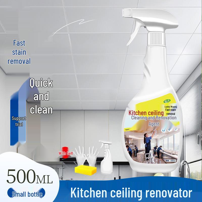 Multipurpose Ceiling Cleaner: Kitchen & Bathroom Panel Stain & Mold Remover