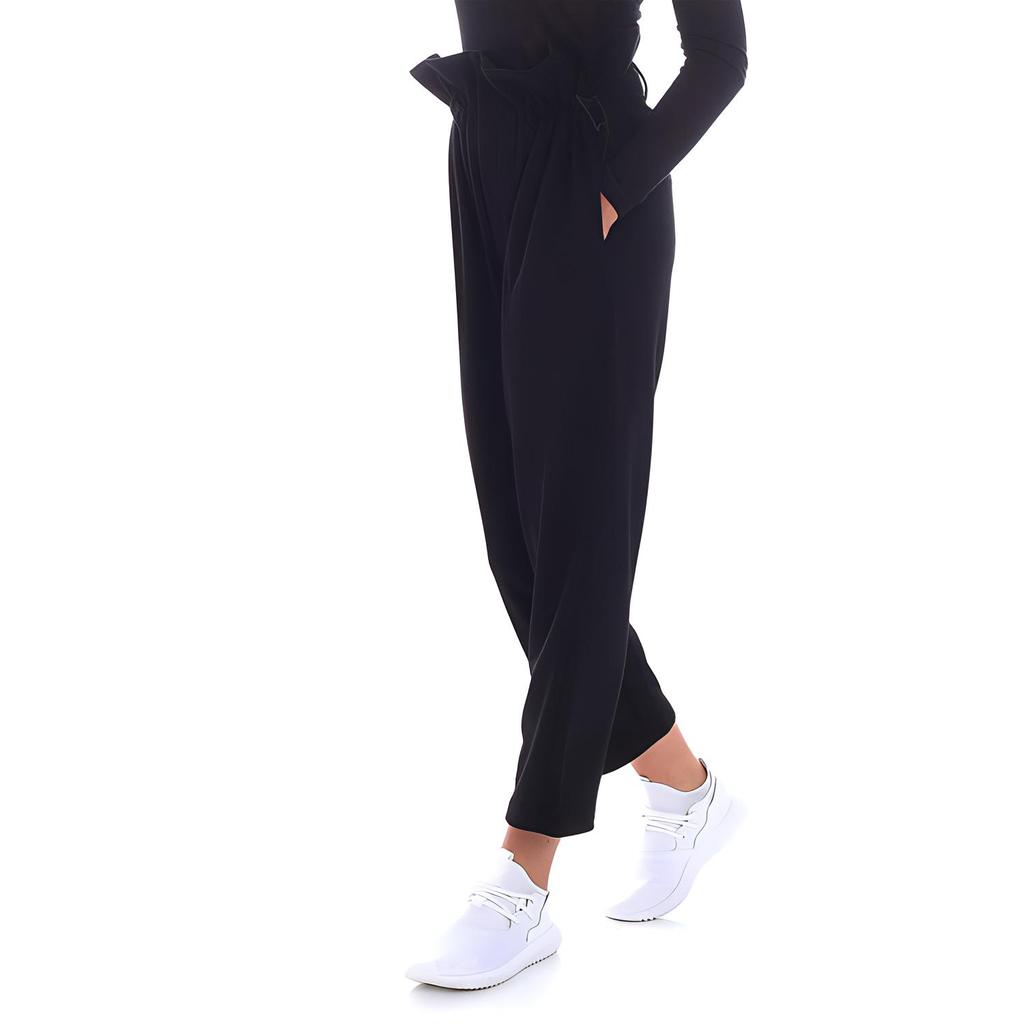Y-3 High-Waisted Elastic Waist Casual Long Pants Unisex bottoms Black DP0730