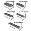 135° Rotation Aquarium Cooling Fans 2/3/4/5/6 Head System Chiller Control  Cool Down Temperature