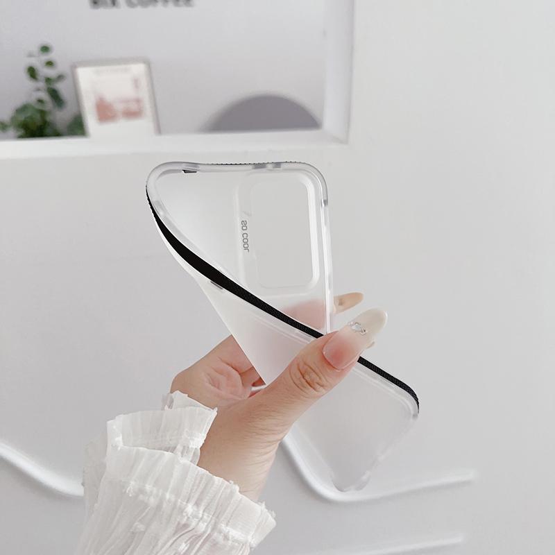 For Samsung A55 Candy Colour Matte Transparent Phone Case For Samsung Galaxy A34 A35 A55 Soft Silicone Bumper Cover