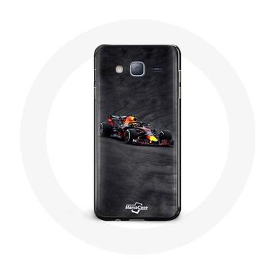 Coque - Max Verstappen - Samsung Galaxy J3 2016 - Noir, Rouge, Jaune - Souple - Sportif