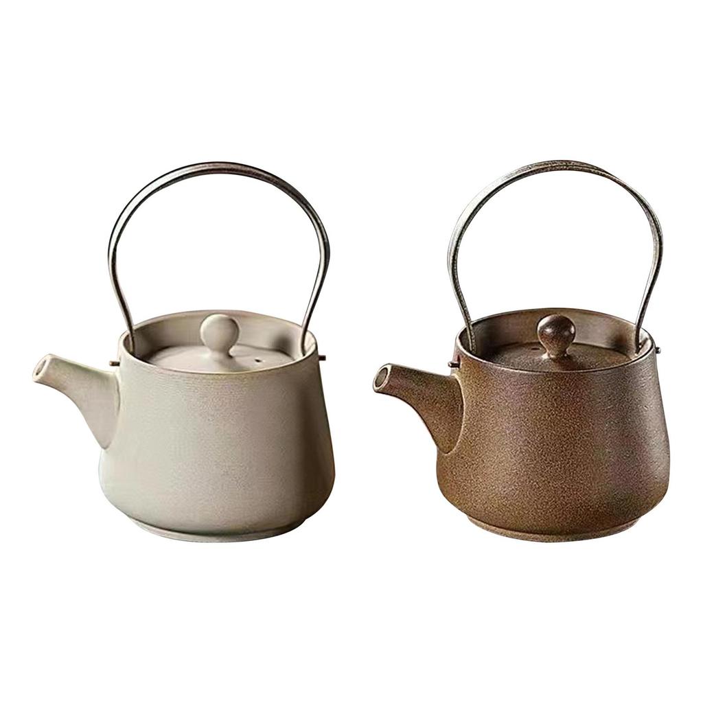 Ceramic Teapot 200ml for Boiling Hot Water Chinese Traditional Tea Lovers Gift Teapot Tea Maker Porcelain Tea Pot for Outdoor