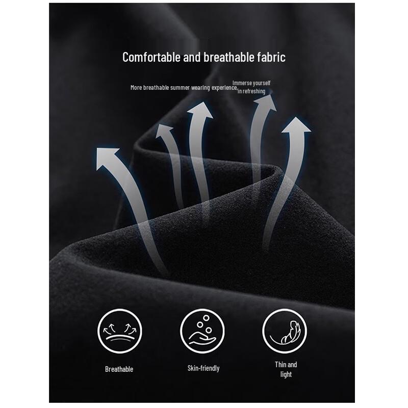 JEEP SPIRIT Men's Ice Silk Casual Sports Shorts