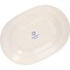 Aito Seisakusho Oval 21 X 15 Floral Mino Dishwasher Made In Japan "Garden" Plate, Medium, Approx. Cm, Pattern, White, Ware, Safe,