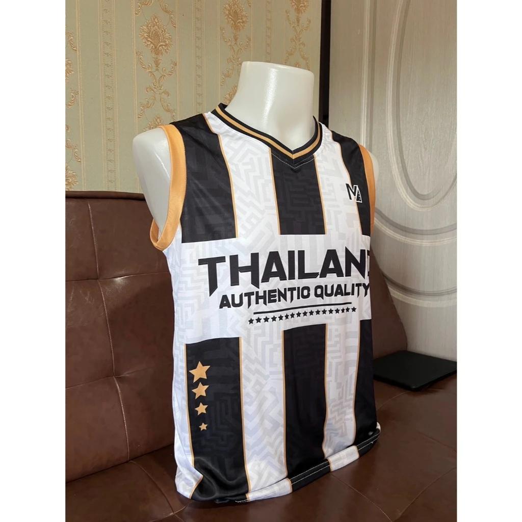 

Unisex Tank Top Shirt Sleeveless JERSEY Training THAILAND National Football Soccer Quick Dry V Neck Polyester Uniform Sport Outdoor Men Women Elephant 6XL