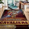 Custom Name Rug Cleveland Cavaliers Logo Area Rug Suitable for Indoor And Outdoor,Carpets for Homes, Offices,Living Rooms,Home Decor,Christmas Gift