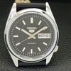 MENS VINTAGE SEIKO 5 AUTOMATIC REFURBISHED JAPAN BLACK DIAL WATCH A440578-9 Sk-a440578-1