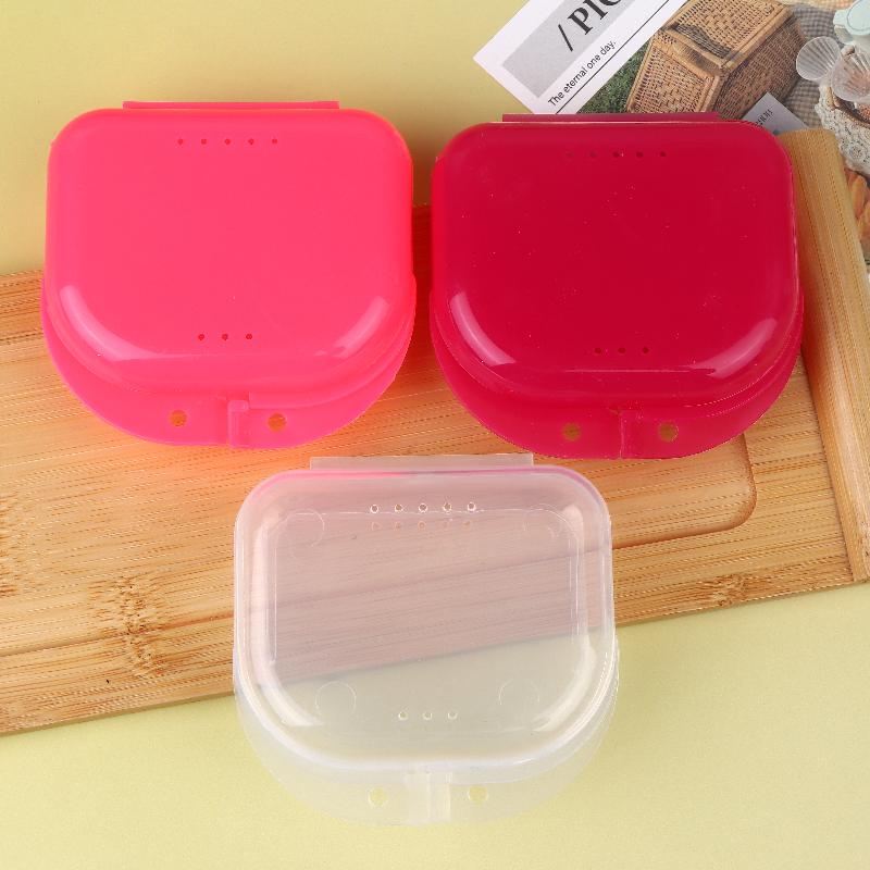 Scatola Porta Protesi Dentaria Contenitore per Apparecchio Ortodontico e Paradenti Vassoio in Plastica per Prodotti per l'Igiene Orale Custodia per Apparecchi Dentali Strumenti Orali