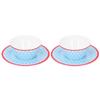 4Pcs Set Salad Fruit Plate Dish Bowl Set Dinnerware Tableware for Home Restaurant Supplies