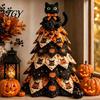 Pacchetto Completo Materiale da Cucito Kit Artigianale Albero di Natale in Tessuto Trapuntato Fai-da-te, Set Festivo Artigianale Fatto a Mano Patchwork Vintage, da Tavolo